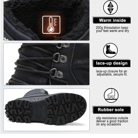 Nortiv 8 Mountaineer-2M Impermeable, Wet Weather, Winter Hiking Boots, Size 8 - Picture 3 of 12